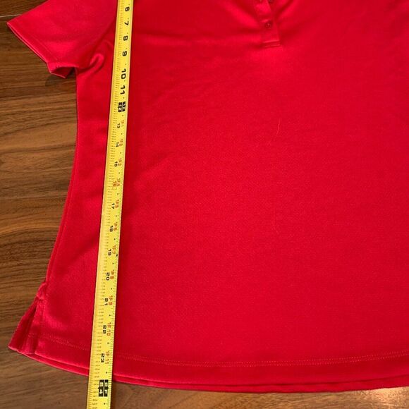 Calloway womens' classic golf/pickle ball/tennis pull on polo shirt, sz L red - Picture 6 of 15
